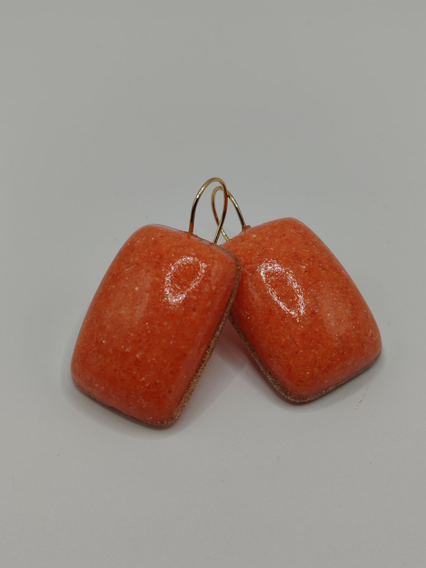 Boucles d'oreilles Bonbons Orange Sucre