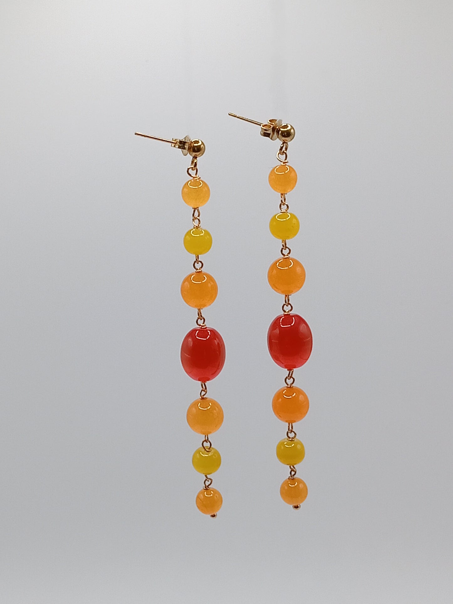 Boucles d'oreilles jus d'orange N.2